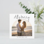 すべてが明るいカップルのクリスマスカードロマンチックなカード シーズンカード (スタンド正面)