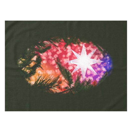 すべてが明るいクリスマスのテーブルクロス テーブルクロス (正面(横))