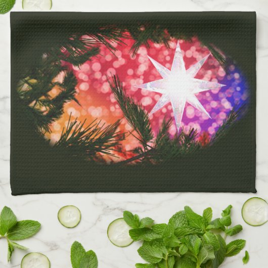 すべてが明るいクリスマスキッチンタオル キッチンタオル (折り畳み)