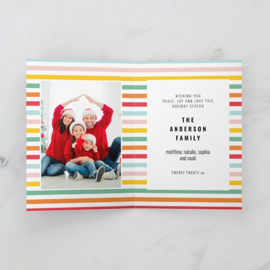 すべてが明るい1写真メリークリスマスホリデーカード シーズンカード (内部)