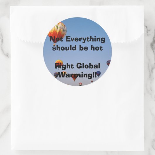 すべてが暑いはずはない温暖化と戦う!! ラウンドシール (バッグ)