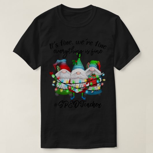 すべてが特別素晴らし教育SPED先生 Tシャツ (デザイン正面)