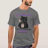 すべてが痛み、スマイル線維筋痛Aしたい Tシャツ (正面)