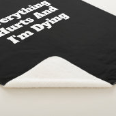 すべてが痛み、私はシェルパ毛布の死に シェルパブランケット (3/4)