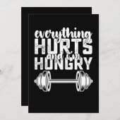 すべてが痛み、私は空腹のジム 招待状 (正面/裏面)