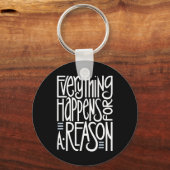 すべてが白のキーチェーン キーホルダー (正面)