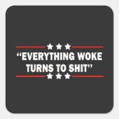 すべてが目を覚ましおもしろいた スクエアシール (正面)