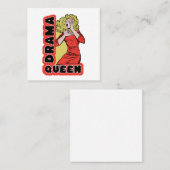 すべてが私を興奮させ過ぎるのでドラマの女王 スクエア名刺 (正面/裏面)