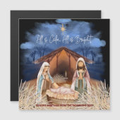 すべてが穏やかである全て明るい出生スターのクリスマス (正面/裏面)