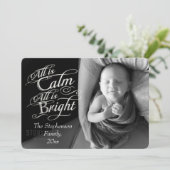 すべてが穏やかで明るいクリスマスフォトのオーバーレイ シーズンカード (スタンド正面)