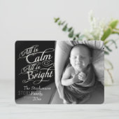 すべてが穏やかで明るいクリスマスフォトのオーバーレイ シーズンカード (スタンド正面)