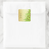 すべてが穏やかで、すべてが明るいクリスマスのシール スクエアシール (バッグ)