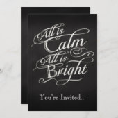 すべてが穏やかで、すべてが明るいクリスマスパーティー 招待状 (正面/裏面)