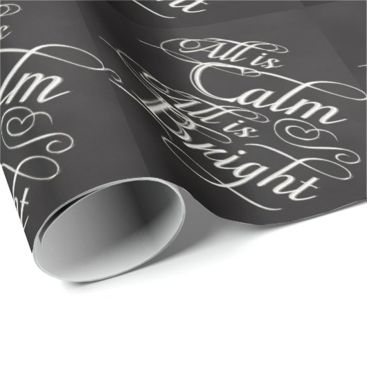 すべてが穏やかで、すべてが明るい黒板クリスマス ラッピングペーパー (ロールコーナー)