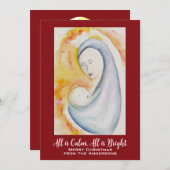 すべてが穏やかで、すべてが明るく、マドンナと子供 シーズンカード (正面/裏面)