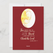 すべてが穏やかで、すべてが明るく、マドンナと子供 シーズンカード (裏面)