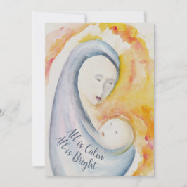 すべてが穏やかで、すべてが明るく、マドンナと子供 シーズンカード