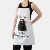 すべてが素晴らしクリスマス素晴らしライトブラック エプロン (インサイチュ)