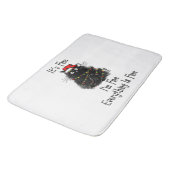 すべてが素晴らしクリスマス素晴らしライトブラック バスマット (アングル)