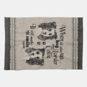 すべてが縁ど失敗した場合にアートを引用文 キッチンタオル (横)