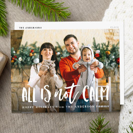 すべてが落ち着いていない |写真おもしろい シーズンポストカード