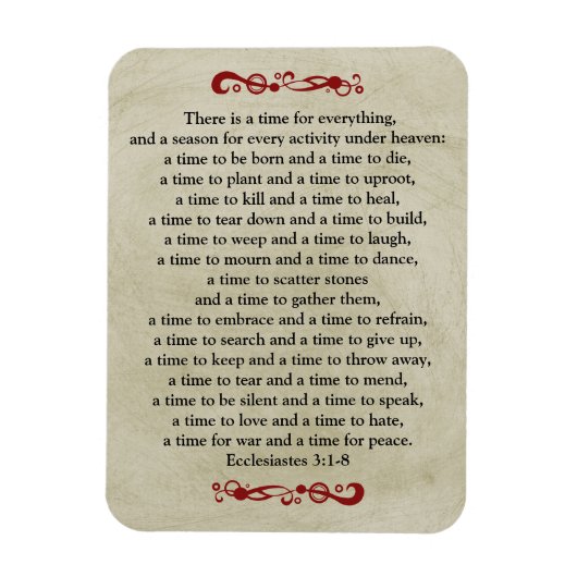 すべてが見える時間がヴィンテージ マグネット (縦)