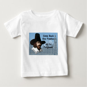 すべてが許される人Fawkesはもどって来ます ベビーTシャツ