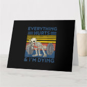 すべてが重量挙げに傷つくネスジムの贈り物 カード (正面)