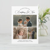 すべてが順調なコージーな家族の写真カード シーズンカード (スタンド正面)