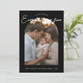 すべてが順調 かわいい家族のホリデーカード シーズンカード (スタンド正面)