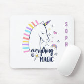 すべてが魔法のユニコーン マウスパッド (マウス)