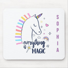 すべてが魔法のユニコーン マウスパッド