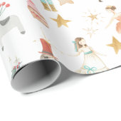 すべてくるみ割りクリスマスホワイト ラッピングペーパー (ロールコーナー)