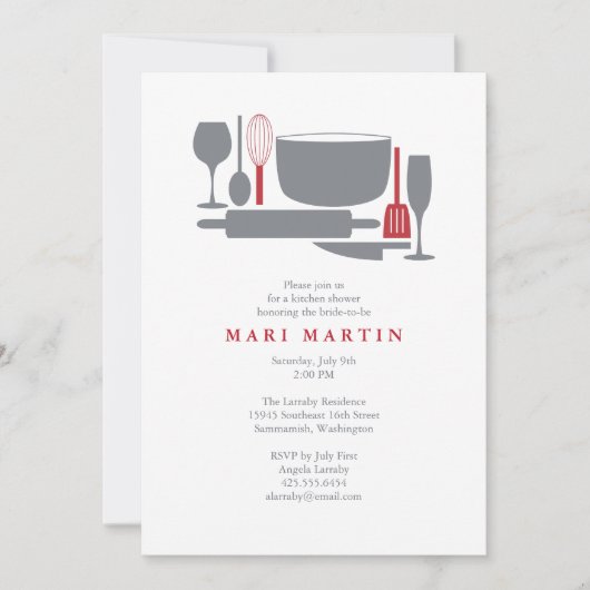 すべてしかし流しのブライダルシャワーの招待状 招待状 (正面)