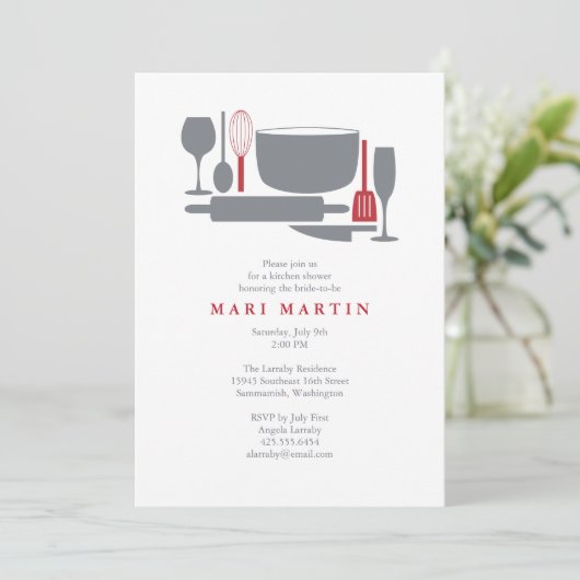 すべてしかし流しのブライダルシャワーの招待状 招待状 (スタンド正面)