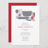 すべてしかし流しのブライダルシャワーの招待状 招待状 (正面/裏面)