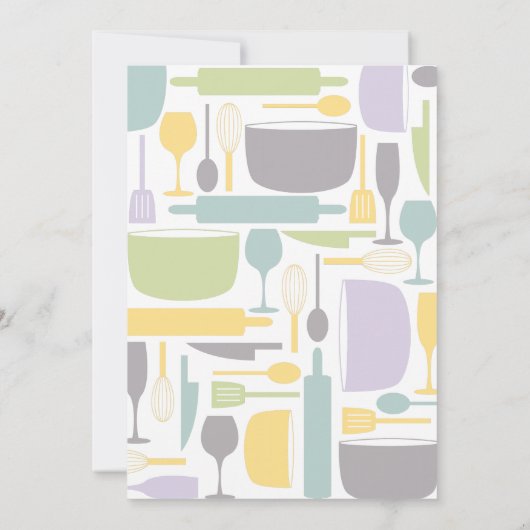 すべてしかし流しのブライダルシャワーの招待状 招待状 (裏面)