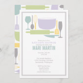 すべてしかし流しのブライダルシャワーの招待状 招待状 (正面/裏面)