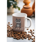 すべてできるよ!自信満々のアライグマのギフト コーヒーマグカップ