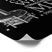 すべてできるウエイトリフター キリスト教徒向けジム 聖書 ポスター (角)