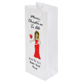 すべてとすべてのよいワインへのメリークリスマス ワインギフトバッグ (裏面アングル)
