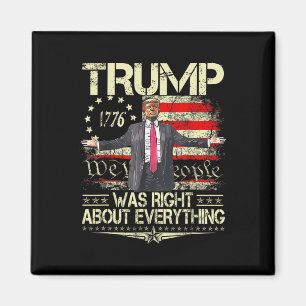 すべてにおいてトランプ氏は正しかった アメリカ国旗 父 マグネット