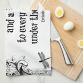 すべてには季節の聖書の聖句がある キッチンタオル (四つ折り)