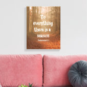 すべてには季節の聖書の聖句がある キャンバスプリント (インサイチュ (リビング))