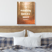 すべてには季節の聖書の聖句がある キャンバスプリント (インサイチュ (寝室))