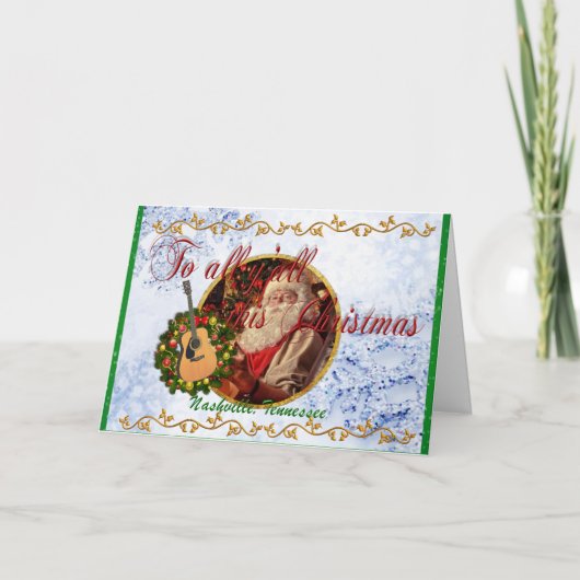 すべてにナッシュビルからのこのクリスマス シーズンカード (正面)