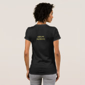 すべてに疑問を持て カリグラフィー Tシャツ (裏面フル)