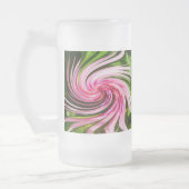 すべてねじれた曇りグラスビアマグ フロストグラスビールジョッキ (左)