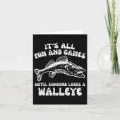 すべてのおもしろいゲームは私を失うまでおもしろい魚釣り カード (正面)