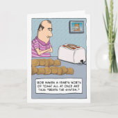 すべてのおもしろいトースト誕生日の作成 カード (正面)